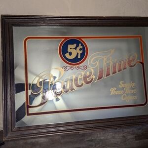 Large Peacetime antique backup parlor mirror